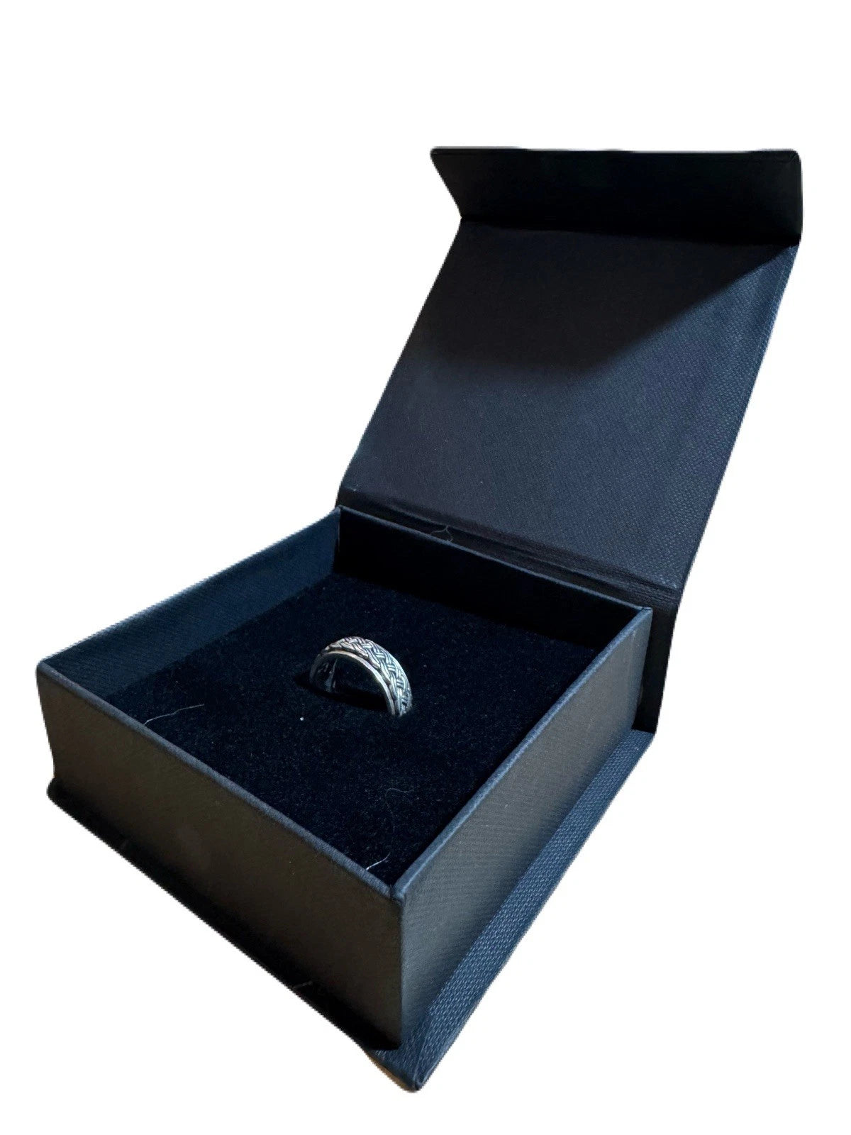 Elegant Black Jewelry Box with Magnetic Lid. Perfect for Rings and Earrings | eBay