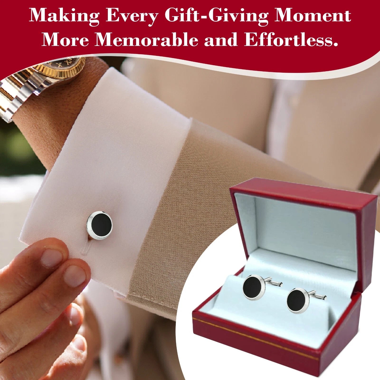 Novel Box Cufflinks Jewelry Box with Gold Trim, Jewelry Gift Box, Storage Box | eBay