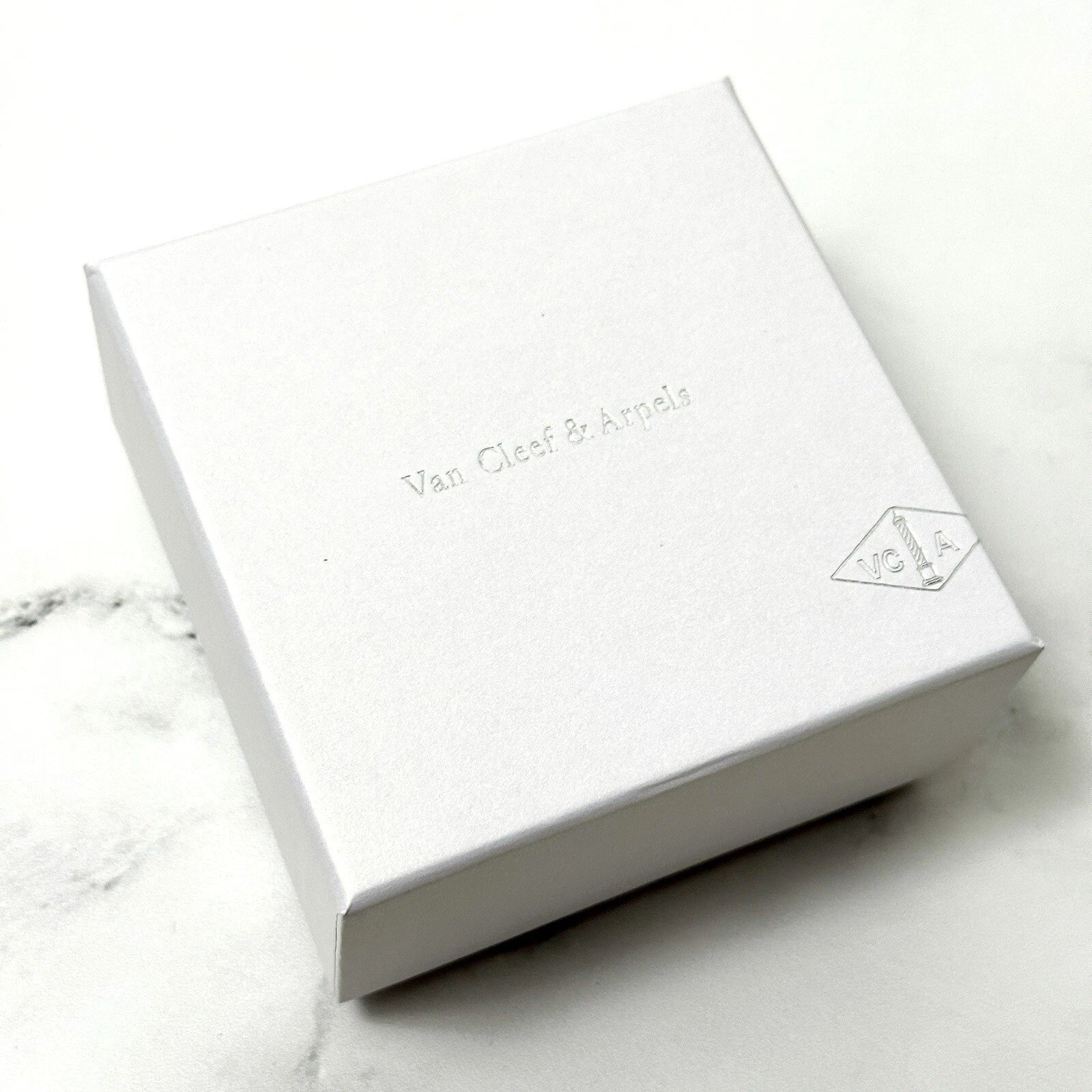 Van Cleef & Arpels Necklace Box VCA Original Travel Jewelry Case Empty Box Only | eBay