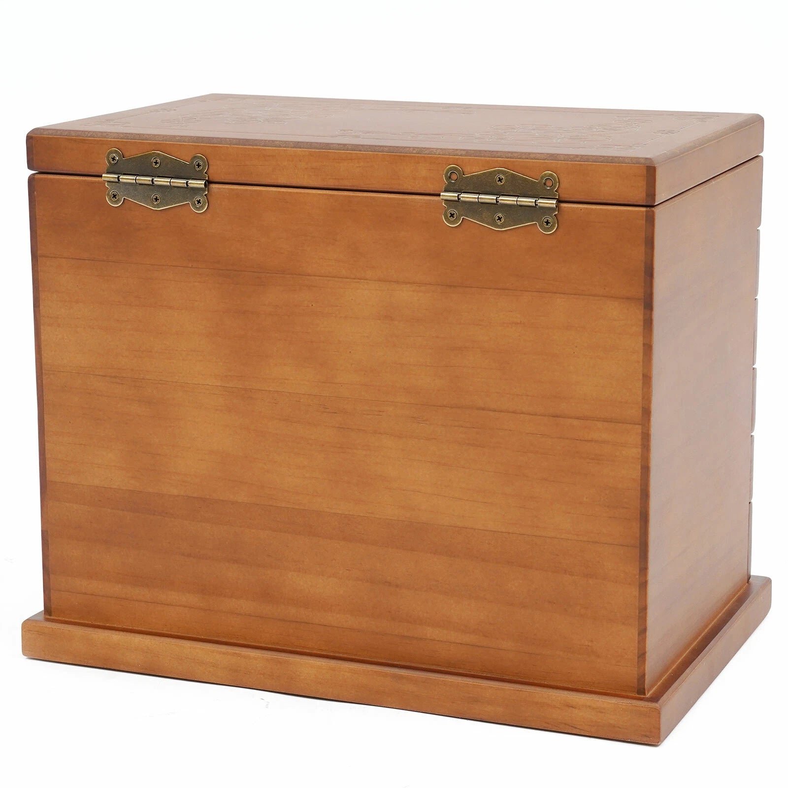 Jewelry Box Wood for Wowen 6-Layer Large Organizer Box with Mirror & 5 Drawers | eBay