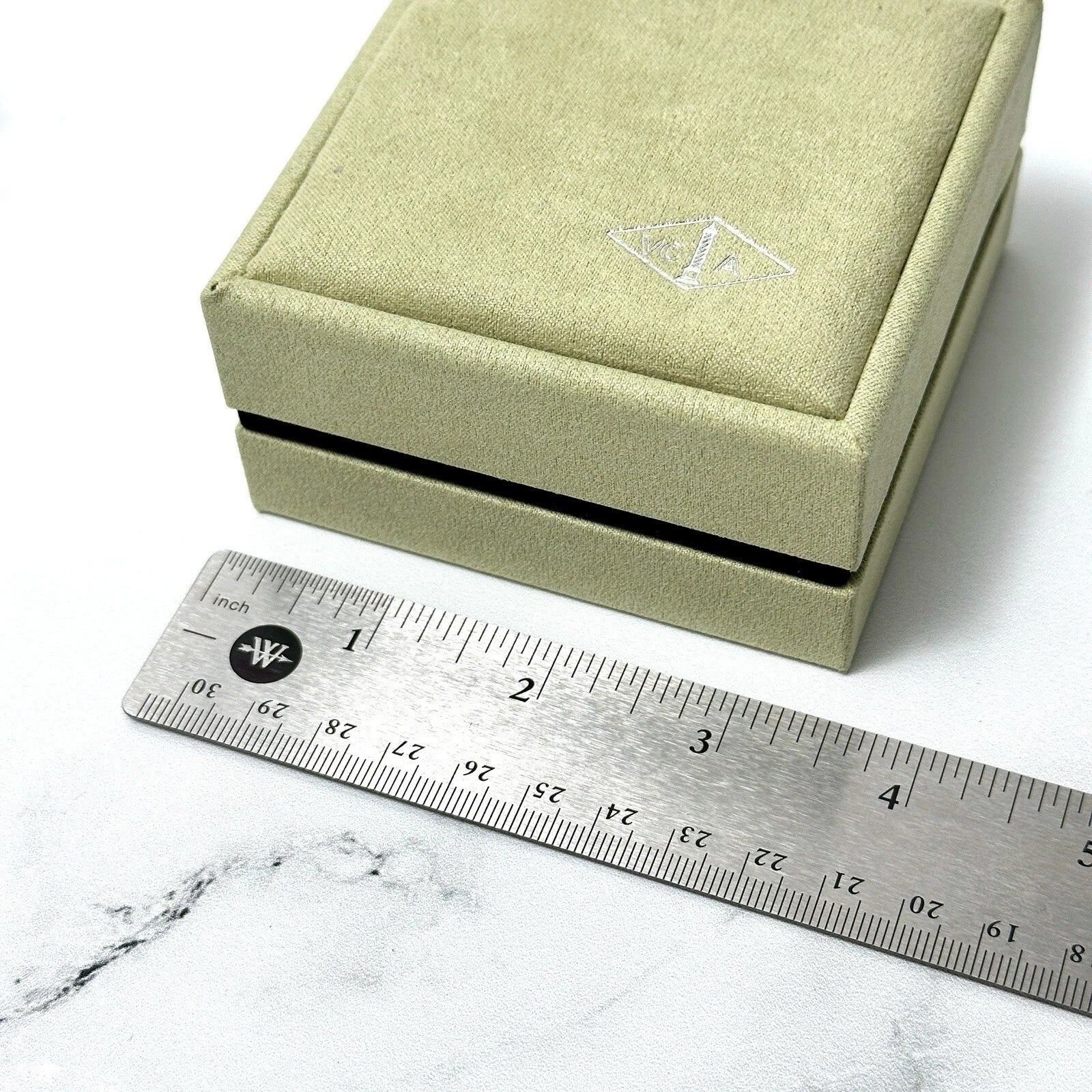 Van Cleef & Arpels Necklace Box VCA Original Travel Jewelry Case Empty Box Only | eBay