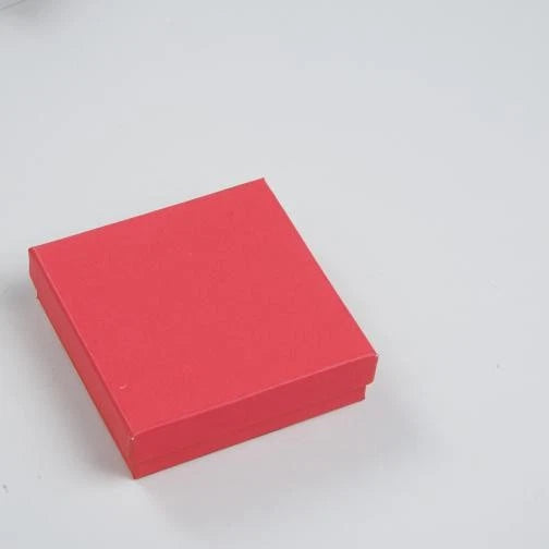 SSWBasics 3 ½ x 3 ½ x 1 inch Cotton Filled Red Jewelry Boxes - Pack of 100- Red | eBay