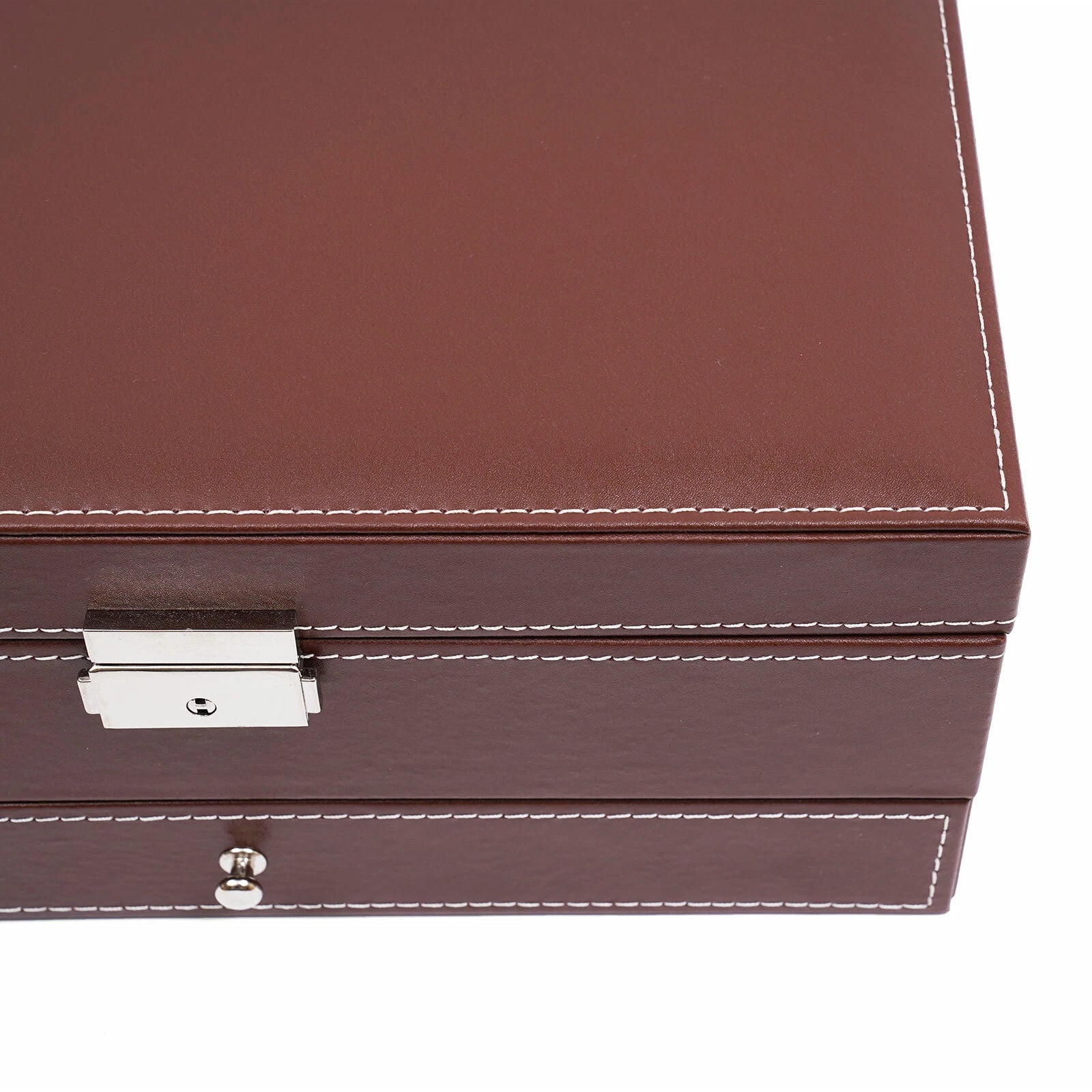 12 Slots Watch Box Case Organizer Women Jewelry Storage Holder Display w/Mirrior | eBay