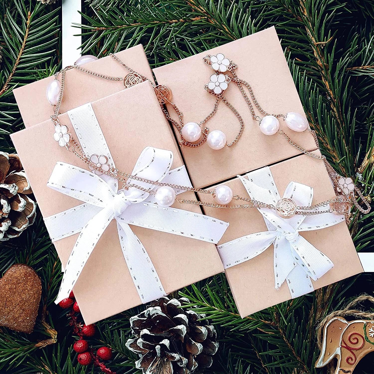 BULK Cardboard Kraft Paper JEWELRY GIFT BOXES Cotton Filled BROWN - for Shipping | eBay