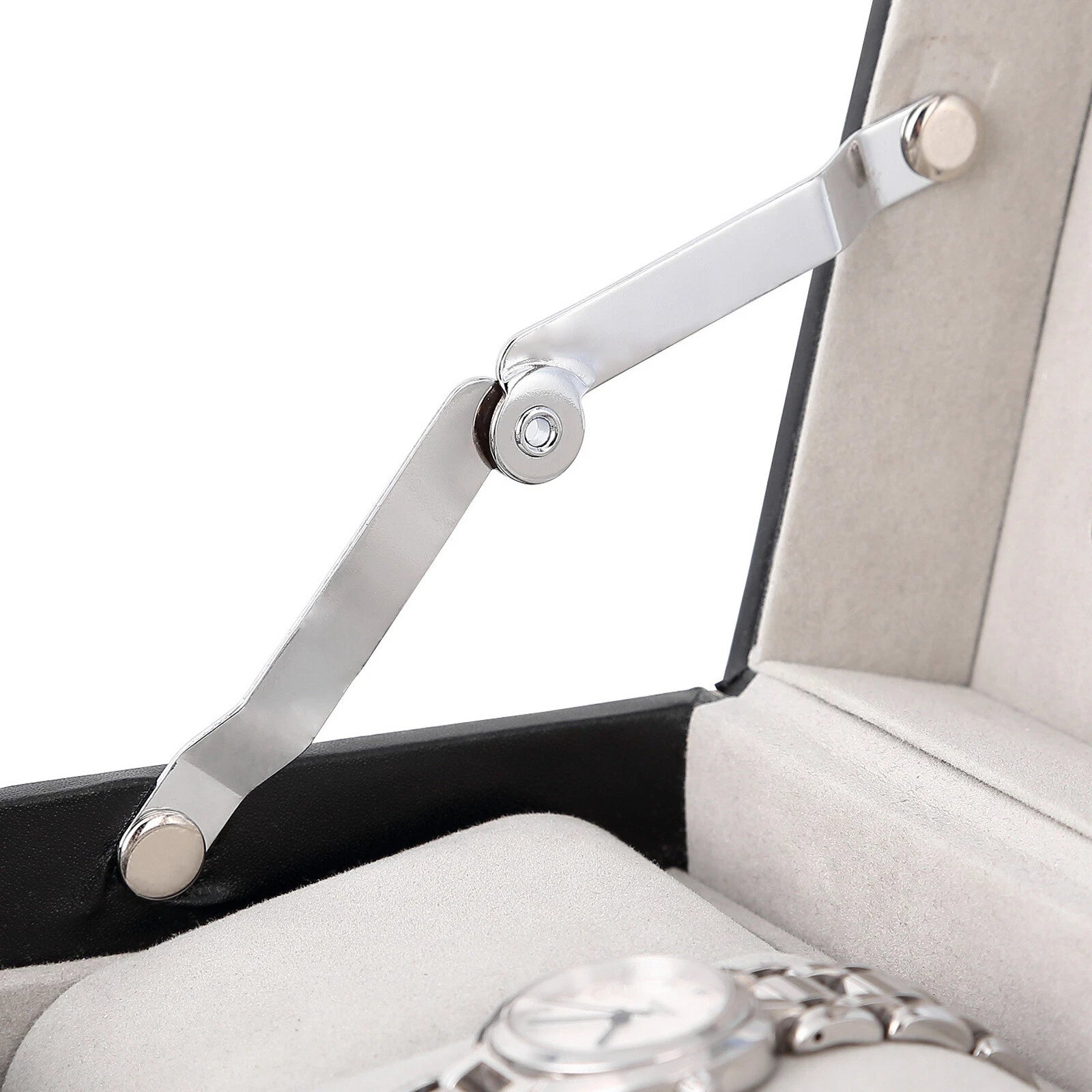 Watch Box Case Organizer Watches Holder Jewelry Storage Top Glass Display Gift | eBay