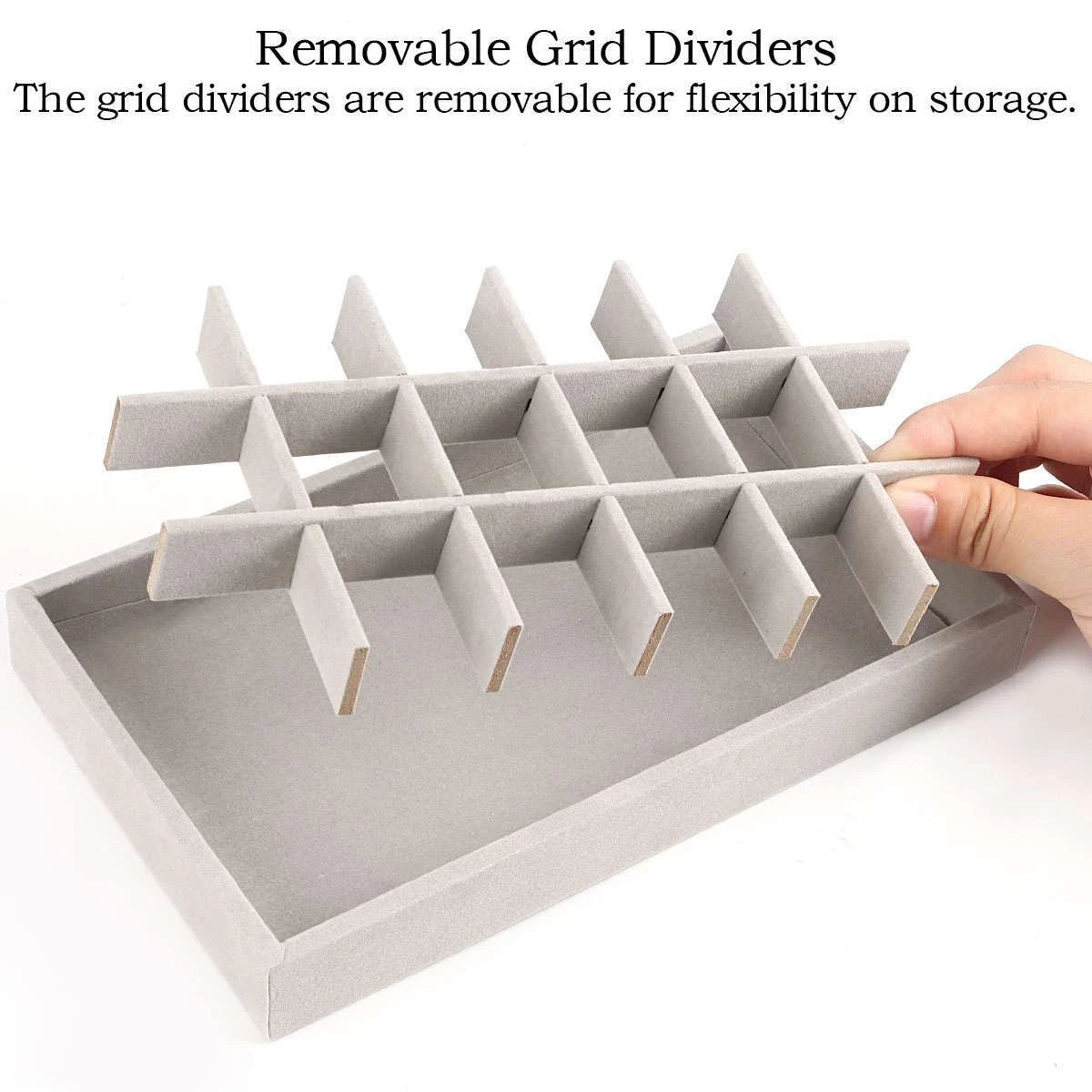 Jewellery Display Box Earring Ring Tray Storage Case Organizer Velvet Holder US | eBay