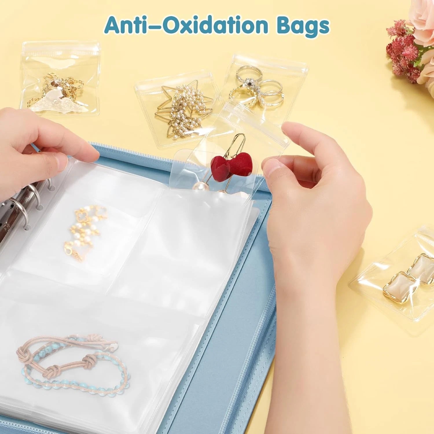 Jewelry Travel Organizer Case PU Leather Portable Jewelry Storage Book Necklaces | eBay