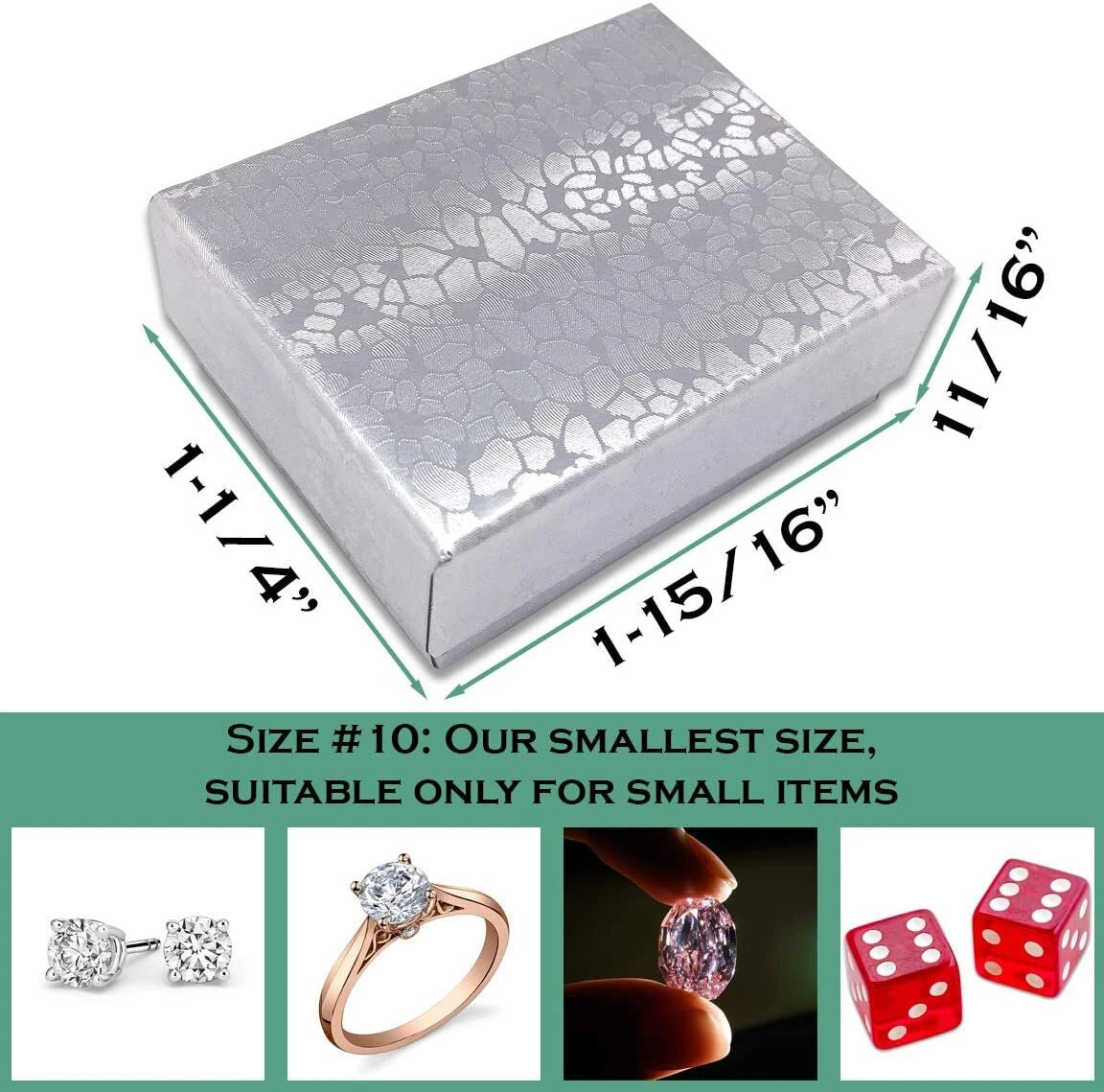 BULK Cardboard Kraft Paper JEWELRY GIFT BOXES Cotton Filled SILVER for Shipping | eBay