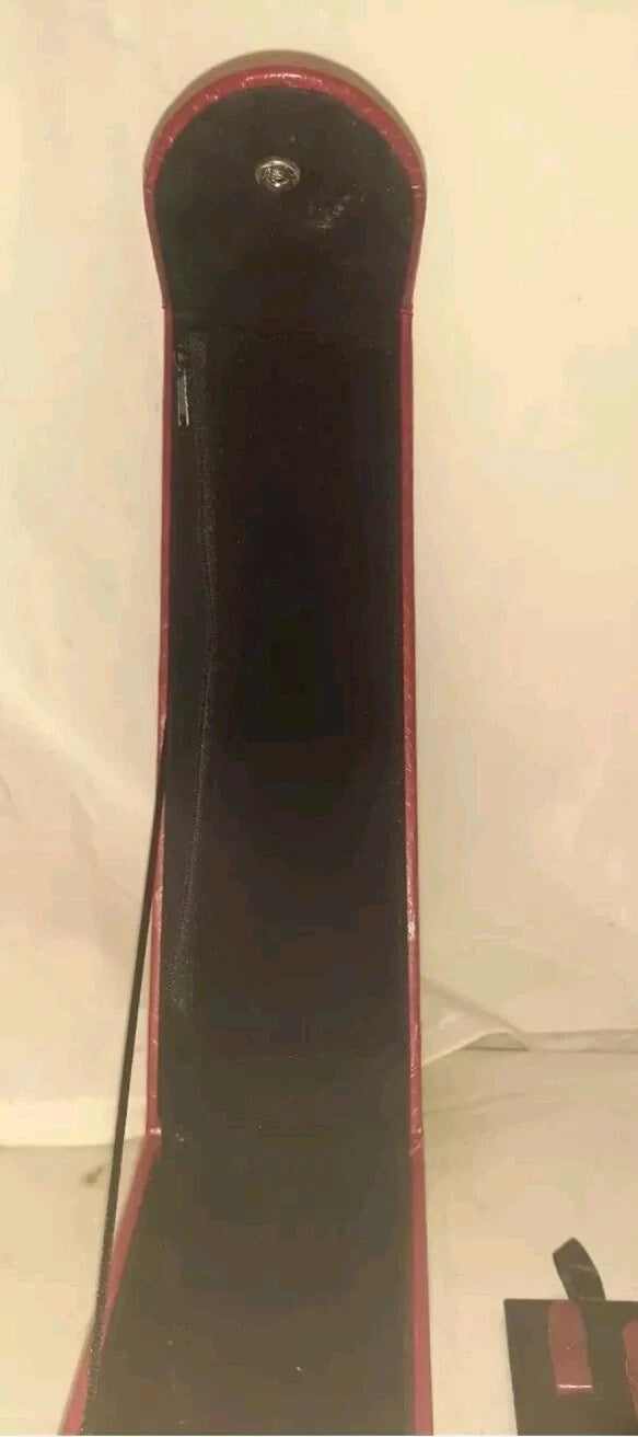 Vtg QVC Small Red Crocodile Pattern Leather Travel Jewelry Box Organizer Velvet | eBay