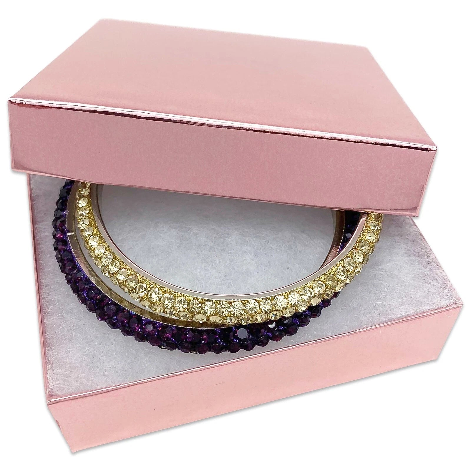 BULK 3.5x3.5x1 Cardboard #33 JEWELRY GIFT BOXES Cotton Fill Kraft Paper Shipping | eBay