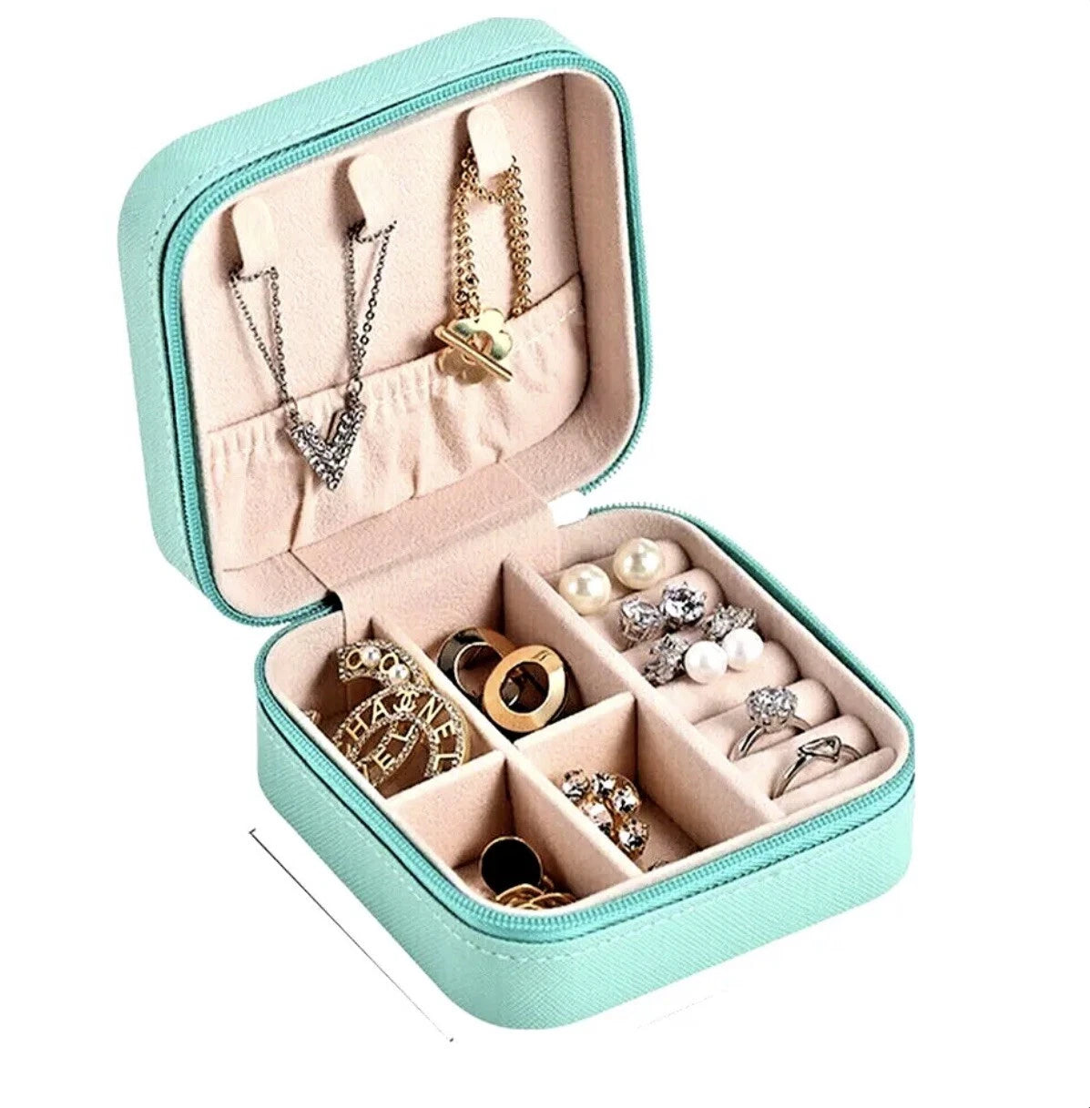 VLando Jewelry Box Organizer PU Leather Jewelry Ornaments Case Travel Storage | eBay