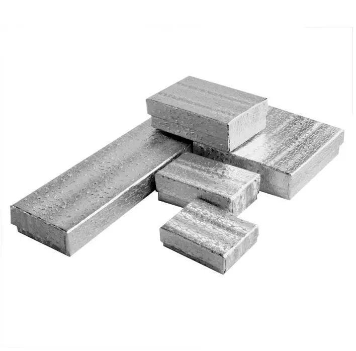 BULK Cardboard Kraft Paper JEWELRY GIFT BOXES Cotton Filled SILVER for Shipping | eBay