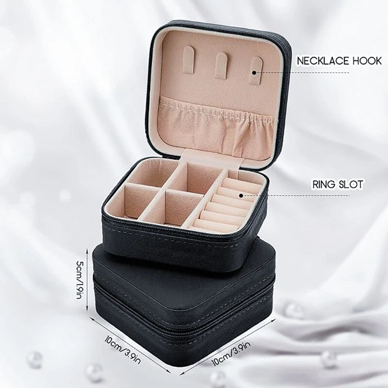 Ring box NEW Black Jewelry Travel Case Box Organizer Holder Storage Earring Case | eBay