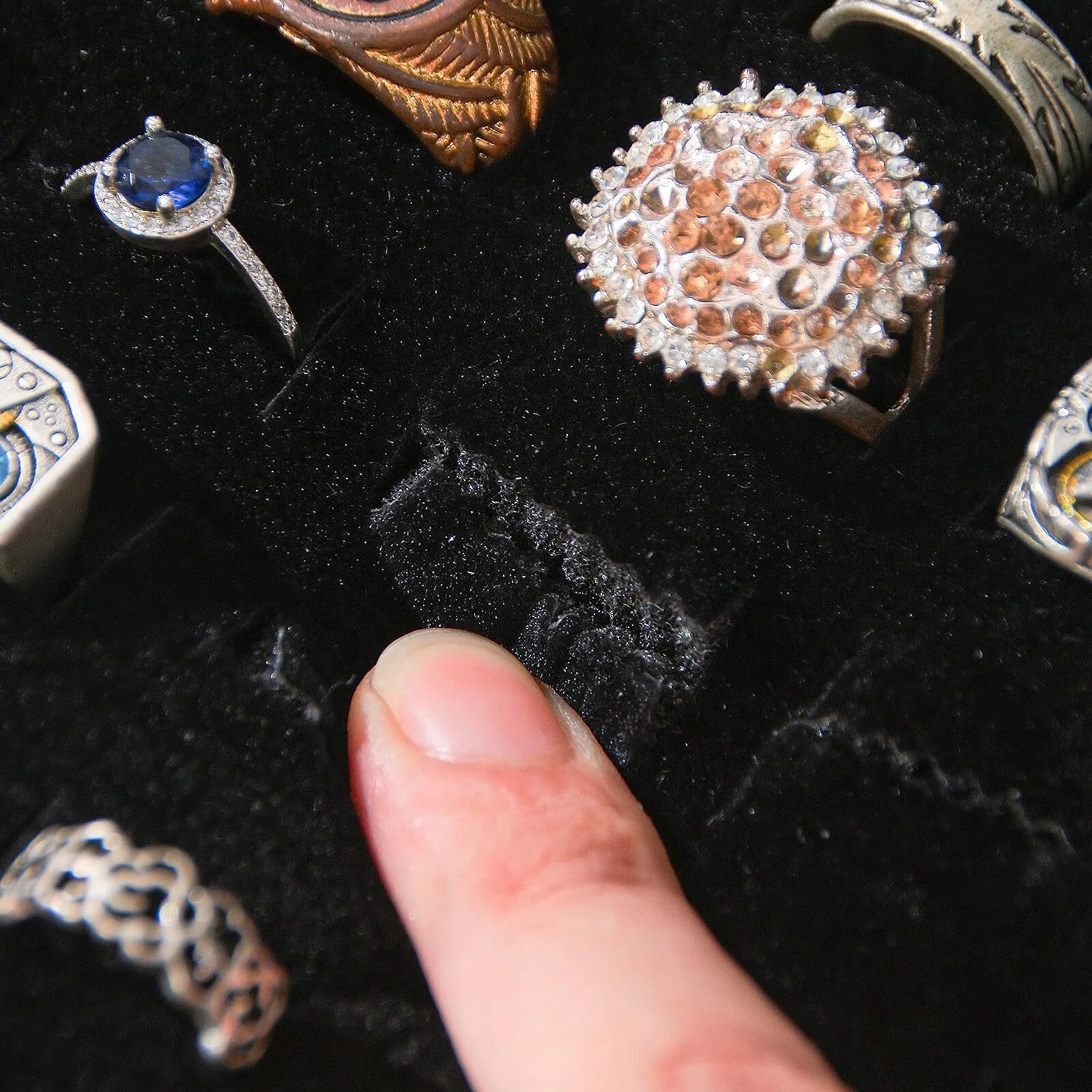 Ring Jewelry Organizer Box, 30 Slot Rings Display Storage Case Earring Showcase | eBay