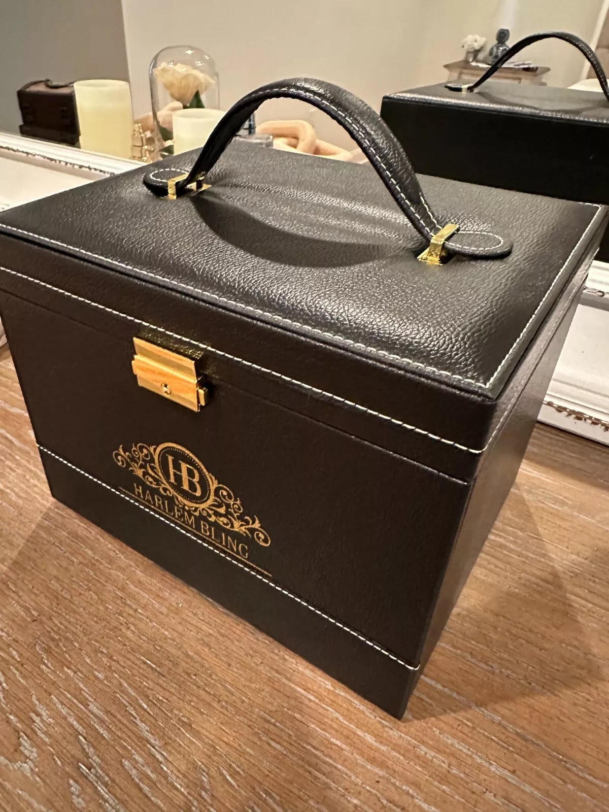 Harlembling Leather Full Size Home Jewelry Box Case | eBay