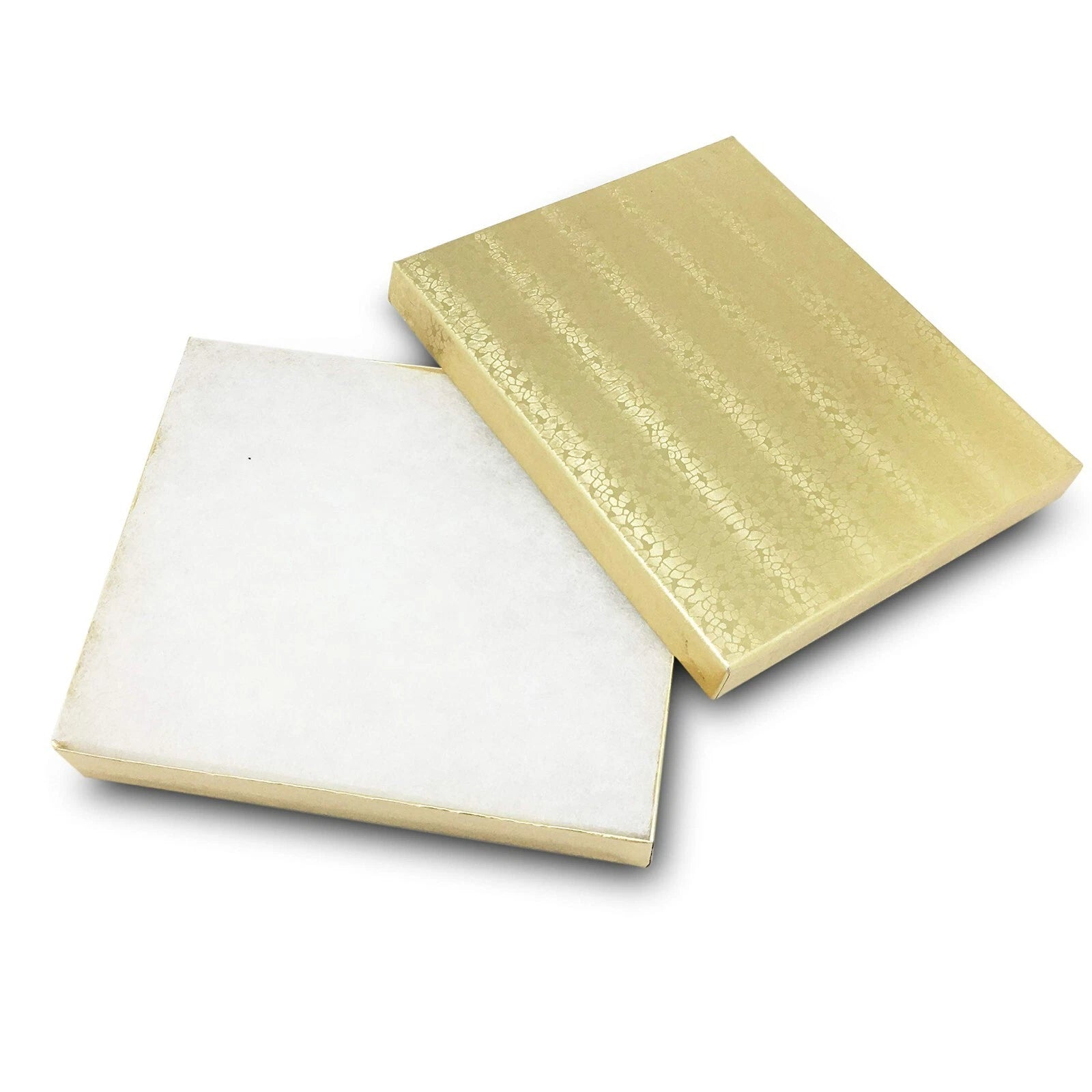 BULK Cardboard Kraft Paper JEWELRY GIFT BOXES Cotton Filled GOLD - for Shipping | eBay