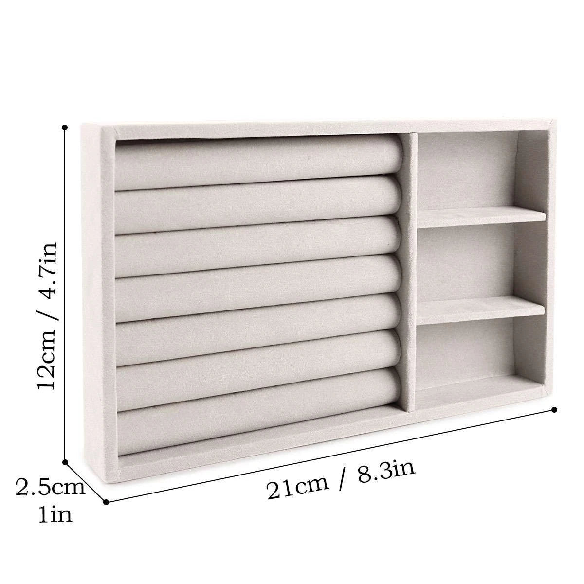 Jewellery Display Box Earring Ring Tray Storage Case Organizer Velvet Holder US | eBay