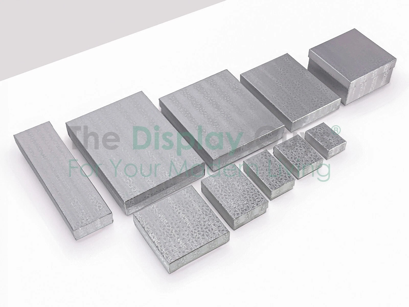 BULK Cardboard Kraft Paper JEWELRY GIFT BOXES Cotton Filled SILVER for Shipping | eBay