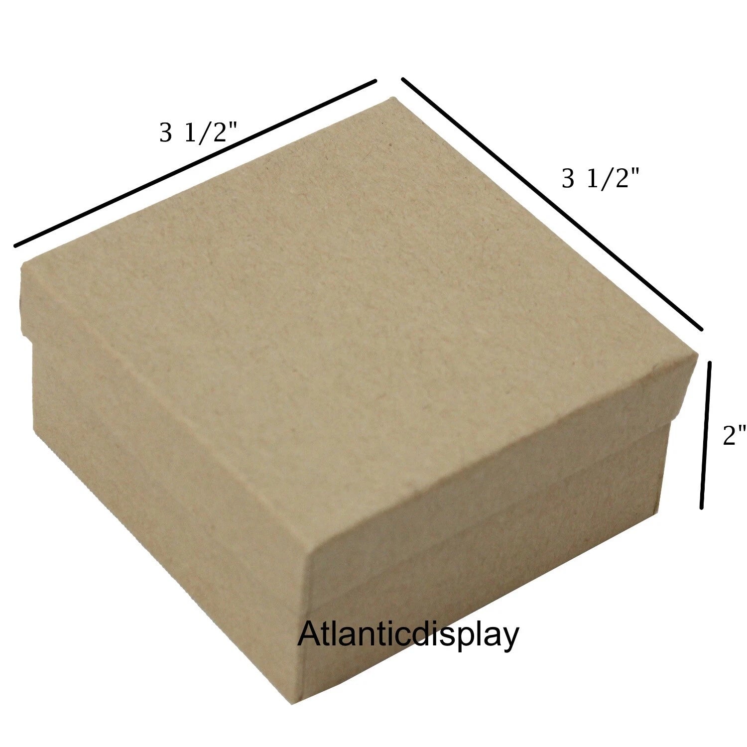 Khaki Kraft Cotton Filled Gift Boxes Jewelry Cardboard Box Lots of 5~20~50~100 | eBay