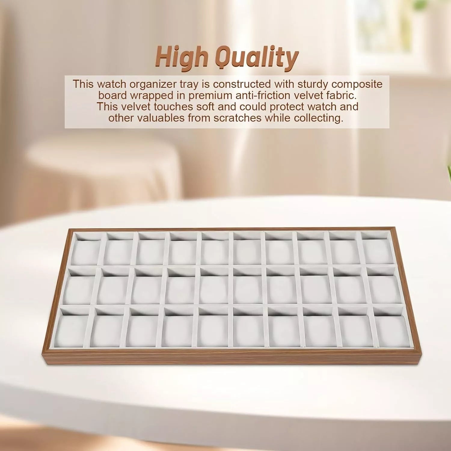 30 Slots Wood Watch Box Jewelry Storage Case Organizer Display Box Holder Tray | eBay