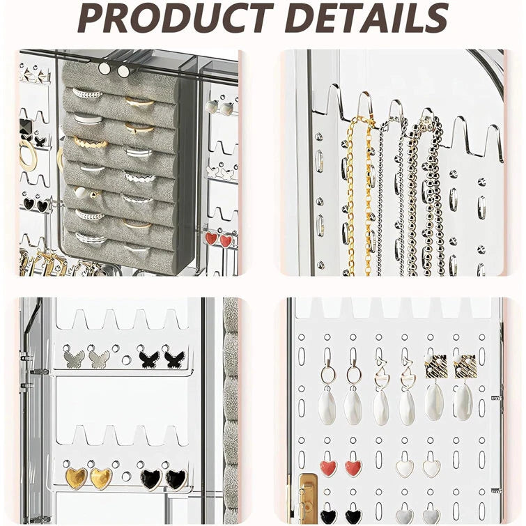 Jewelry Boxes & Organizers Display Cabinet, Bedroom Wall Storage Decor Aesthetic | eBay