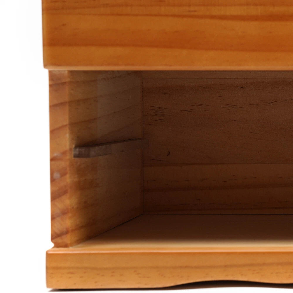 Large Capacity Wooden Jewelry Box 3 Layers W/ Safe Lock Retro Storage Organizer | eBay