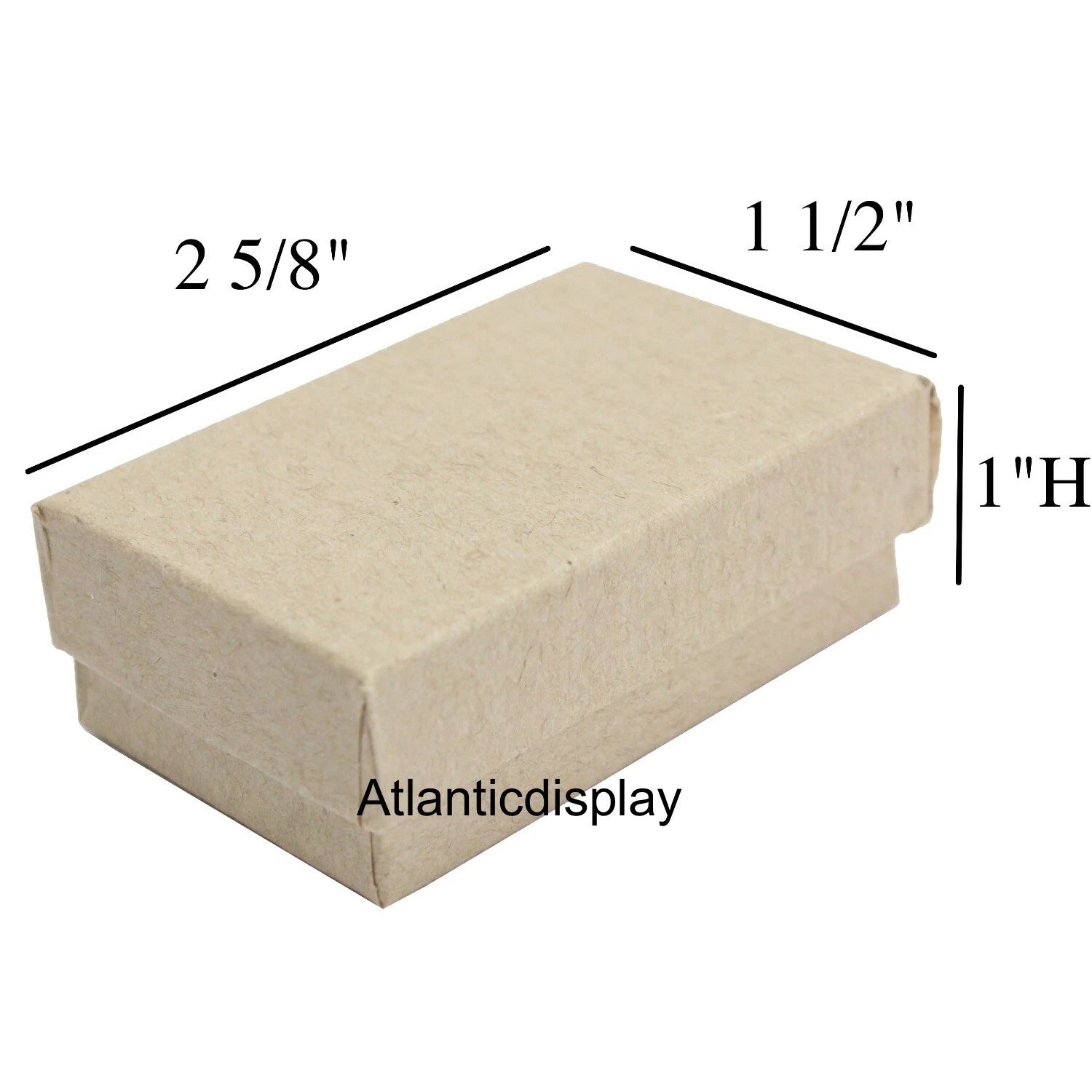 Khaki Kraft Cotton Filled Gift Boxes Jewelry Cardboard Box Lots of 5~20~50~100 | eBay