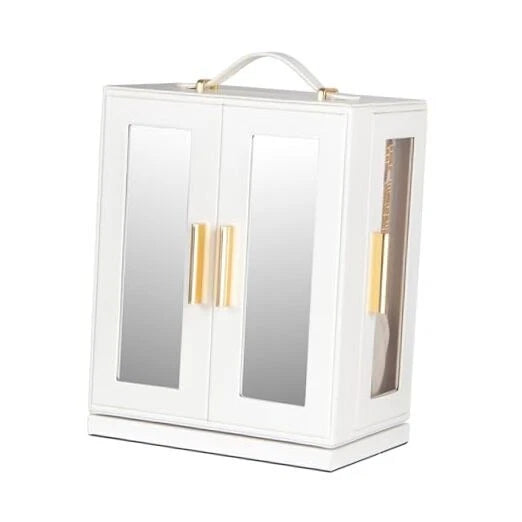 Jewelry Box 360° Rotating, Jewelry Storage Case with 5 Drawers, Jewelry WHITE | eBay