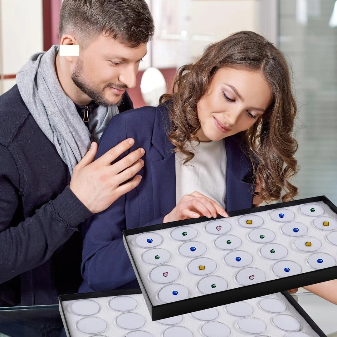 Novel Box Jewelry Gemstone Cardboard Display Case and Lid with Gem Jar Insert | eBay