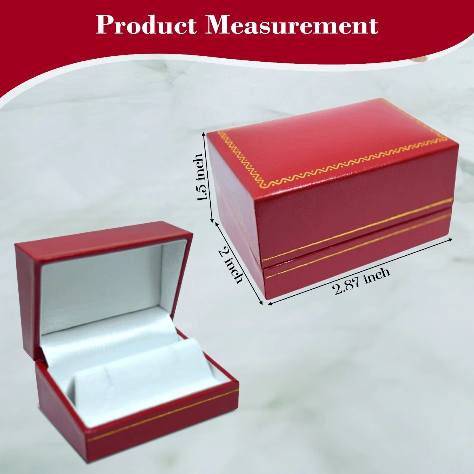 Novel Box Cufflinks Jewelry Box with Gold Trim, Jewelry Gift Box, Storage Box | eBay