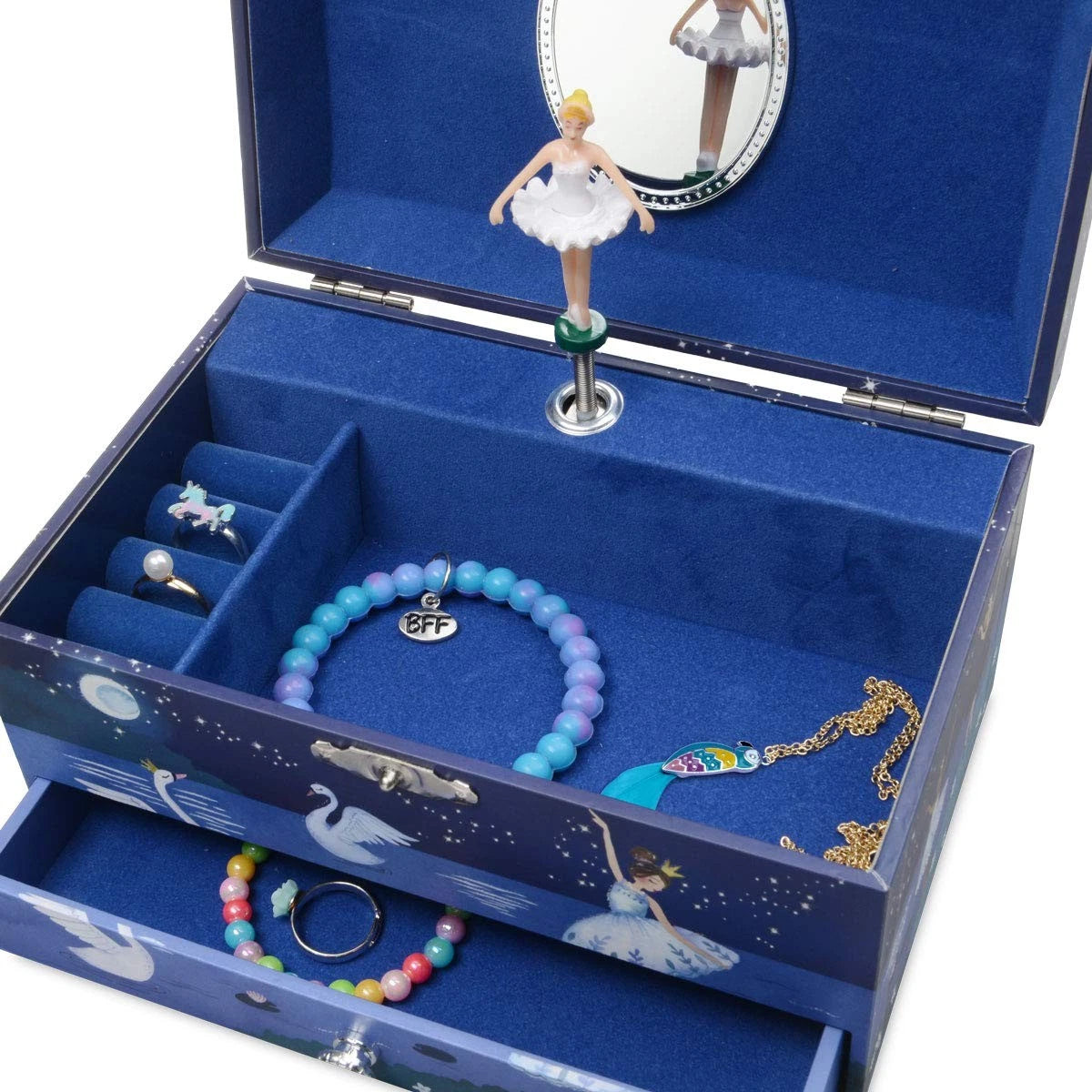 Jewelkeeper Girl's Ballerina Musical Jewelry Storage Box with Pullout Drawer, Gl | eBay