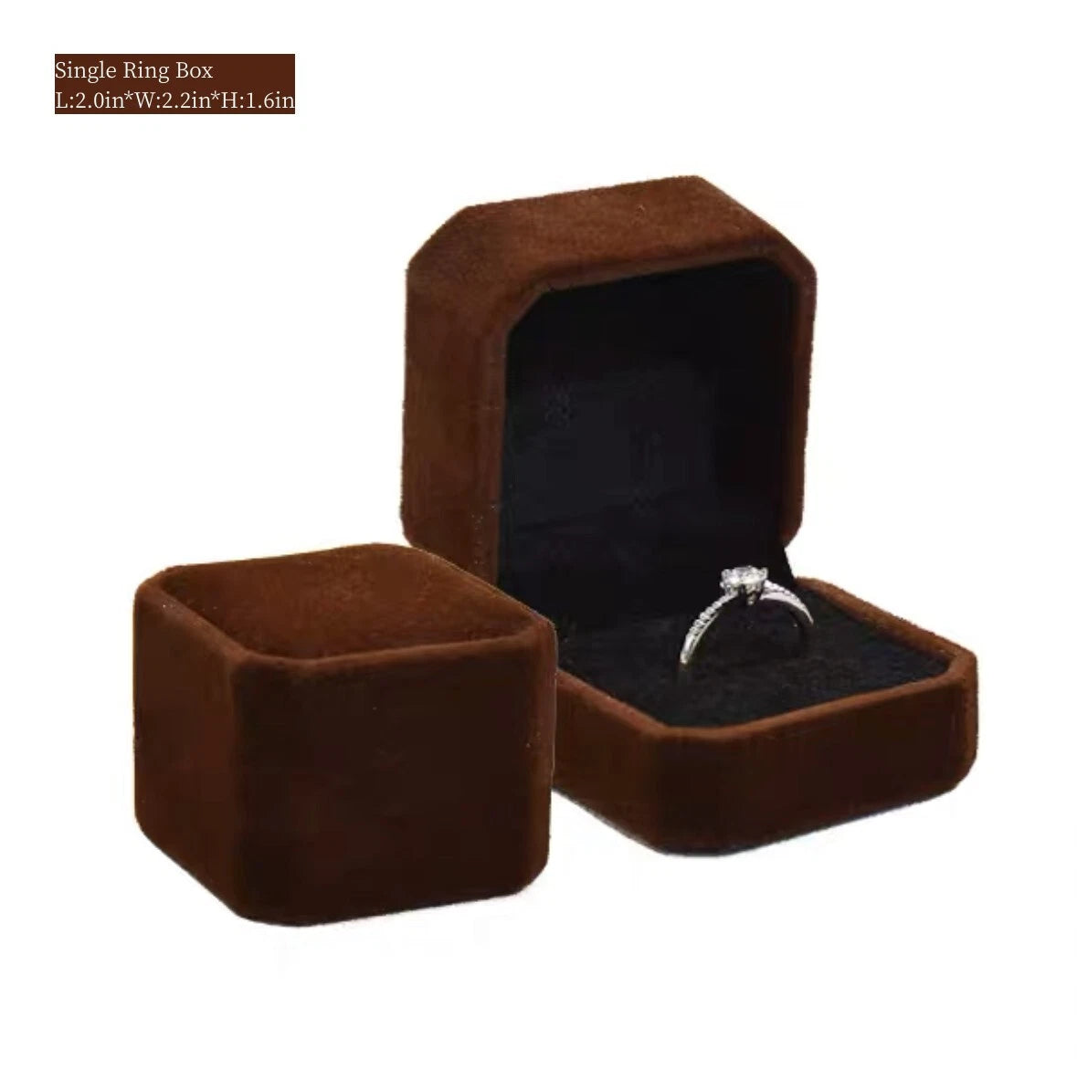 Velvet Bracelet Chain Necklace Ring Gift Box Storage Case Jewelry Display | eBay