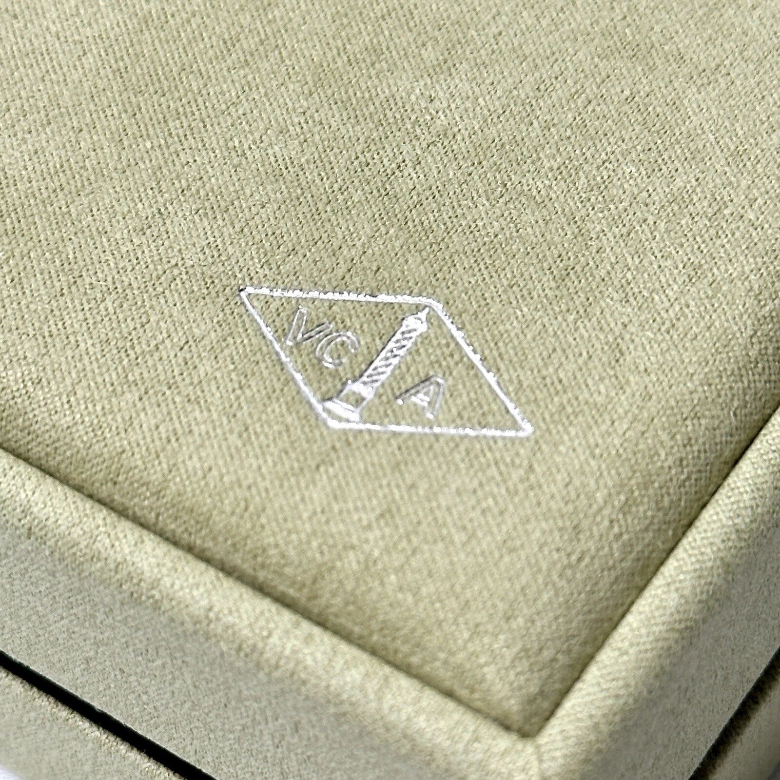 Van Cleef & Arpels Necklace Box VCA Original Travel Jewelry Case Empty Box Only | eBay