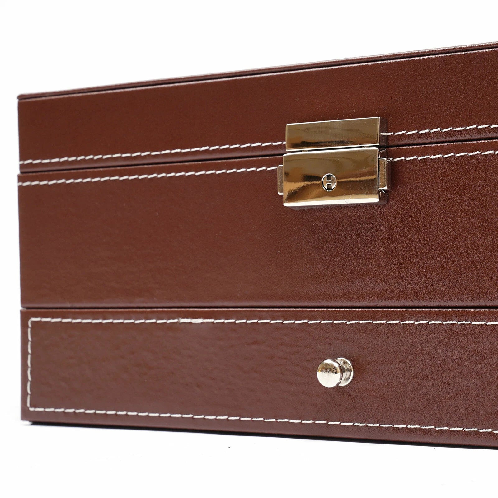 12 Slots Watch Box Case Organizer Women Jewelry Storage Holder Display w/Mirrior | eBay