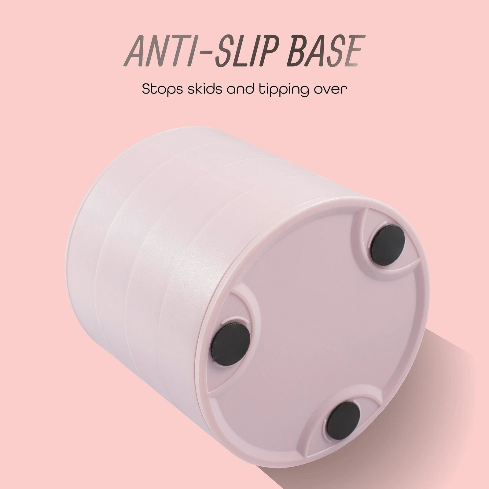 Jewelry Organizer 4 Layer Rotatable Small Storage Box Earring Holder Tray, Pink | eBay