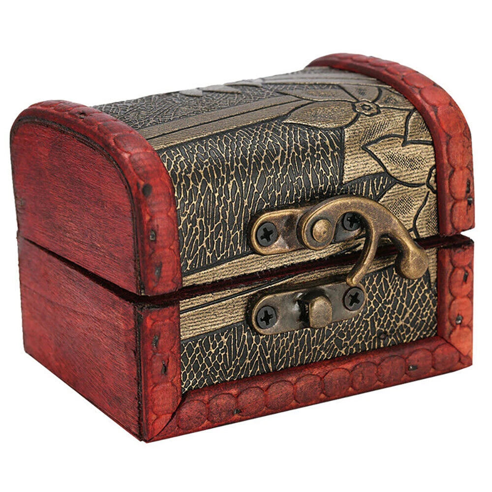 2Pcs Vintage Necklace Bracelet Storage Organizer Holder Gift Wooden Jewelry Box | eBay