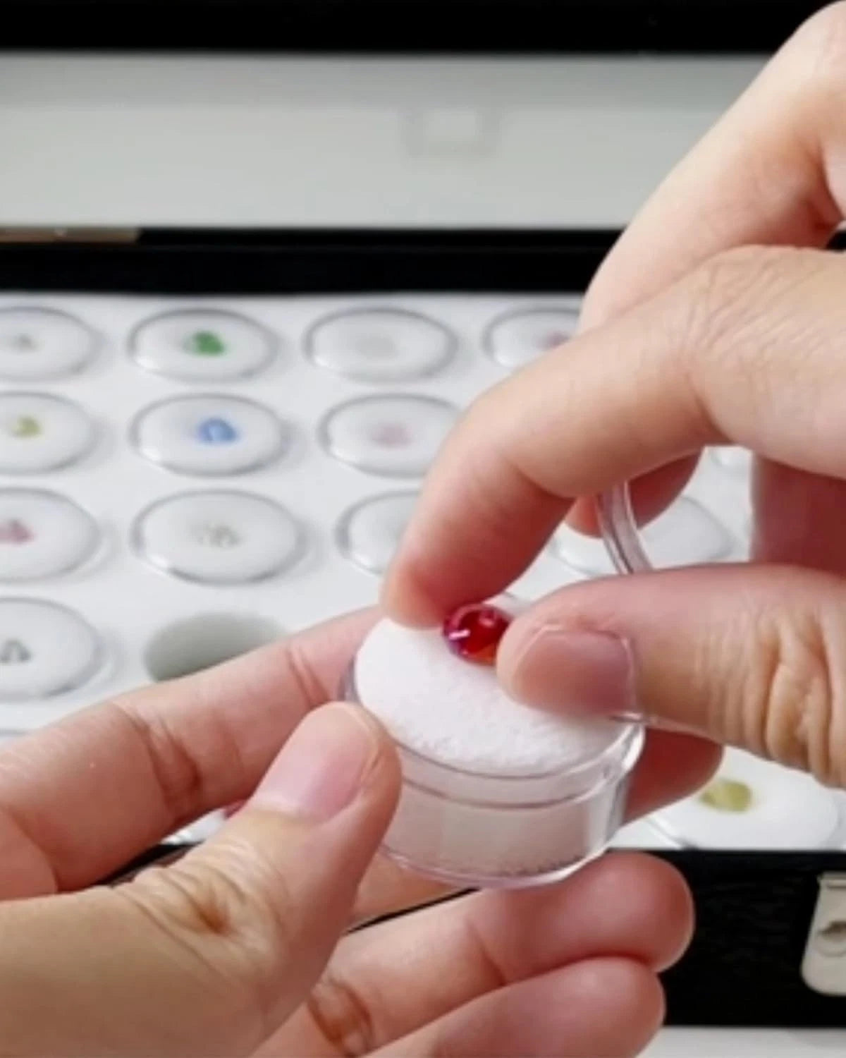 Novel Box Jewelry Tray Black Wood 8.25 x 14.75 x 1 + 50 Gem Jars & White Insert | eBay