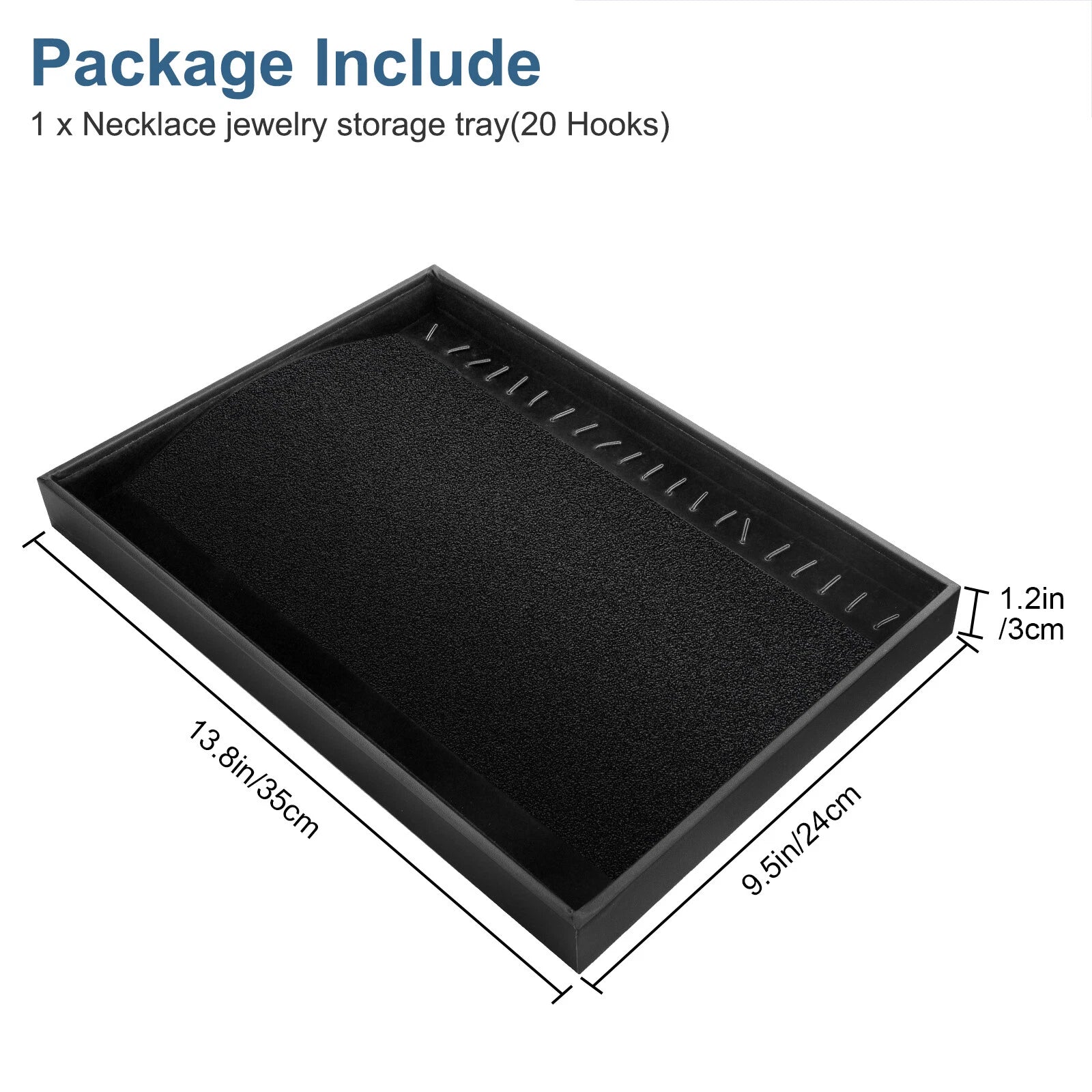 Stackable Jewelry Necklace Tray, Velvet Necklace Organizer Showcase Display Case | eBay