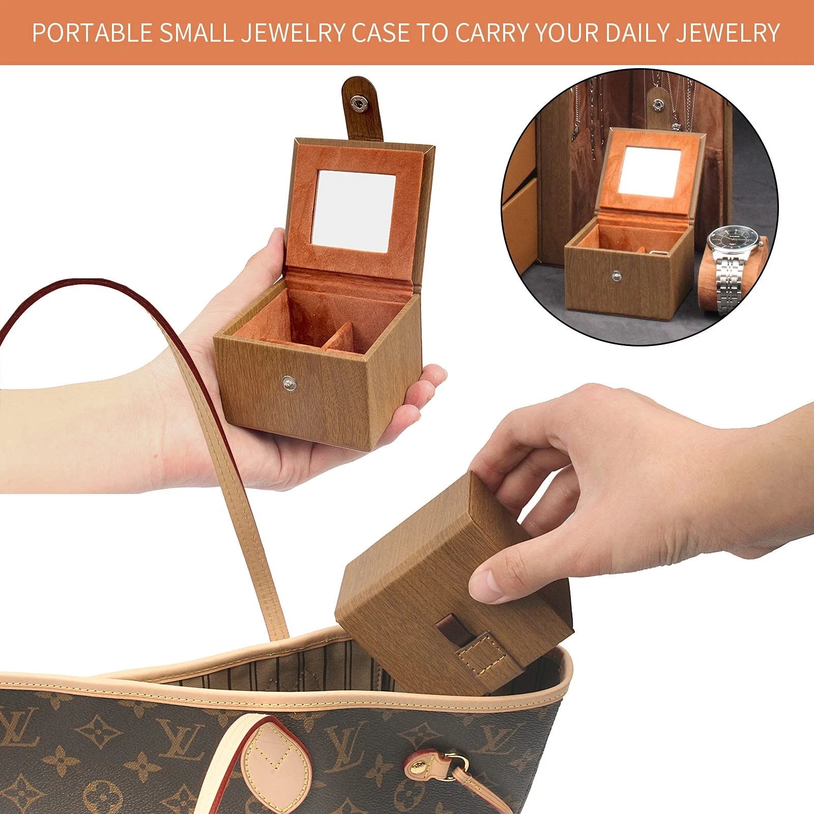 6-Tier Jewelry Box with Mirror & Lock – Organizer | eBay