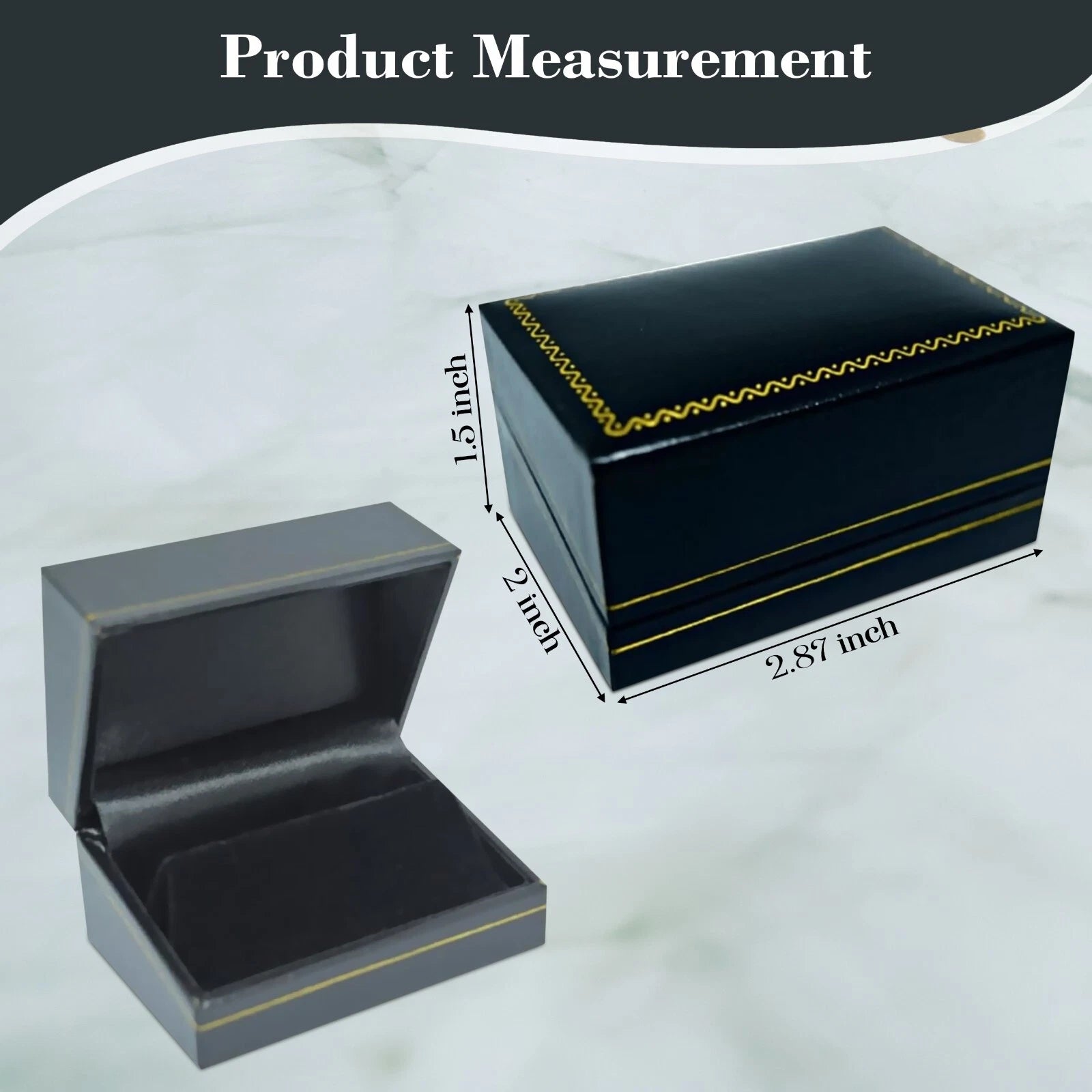 Novel Box Cufflinks Jewelry Box with Gold Trim, Jewelry Gift Box, Storage Box | eBay