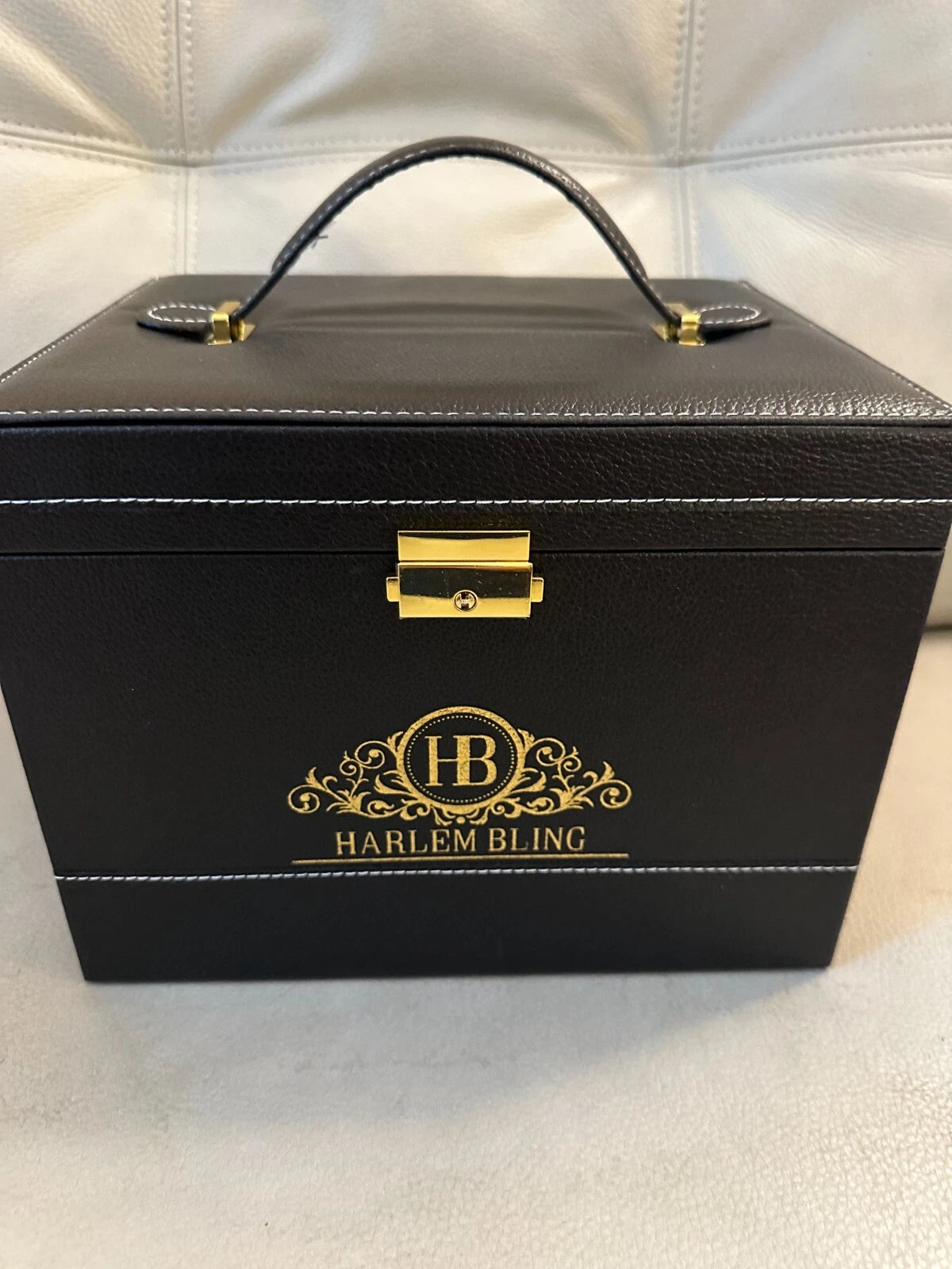 Harlembling Leather Full Size Home Jewelry Box Case | eBay