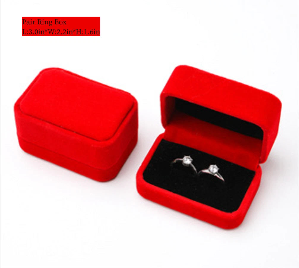 Velvet Bracelet Chain Necklace Ring Gift Box Storage Case Jewelry Display | eBay