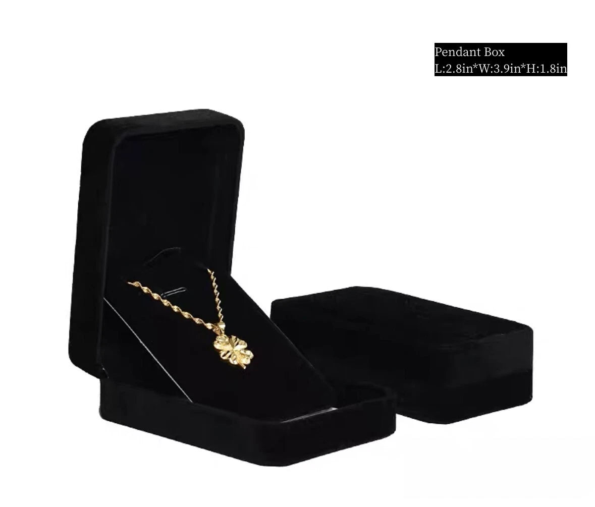 Velvet Bracelet Chain Necklace Ring Gift Box Storage Case Jewelry Display | eBay