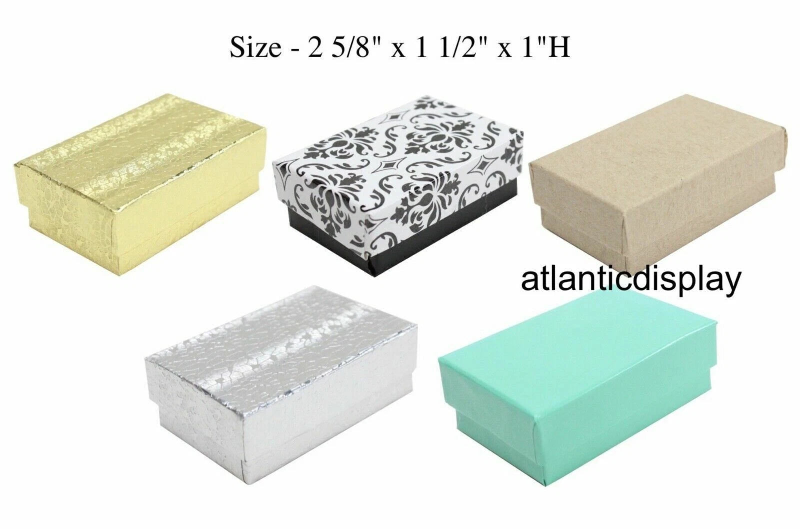 Milti Color Cotton Filled Jewelry Boxes Jewelry GIFT Boxes - LOT OF 5-20-50-100 | eBay