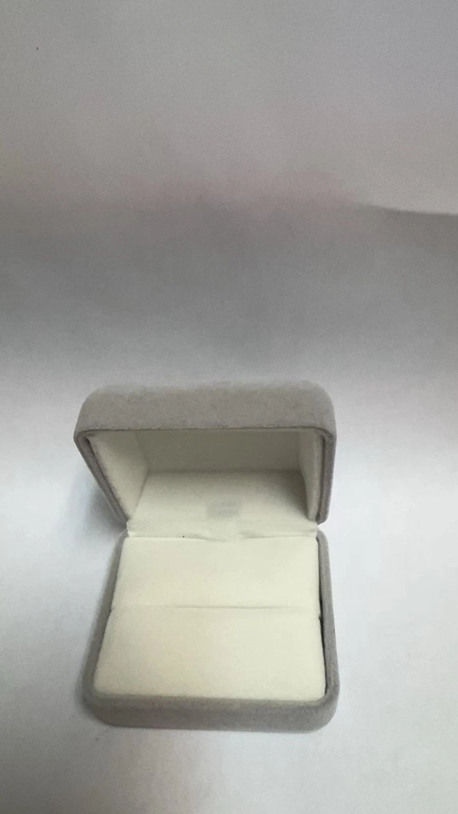 Velvet Jewelry Storage Case, Light Gray Soft Lining Elegant Velvet Jewelry Box C | eBay