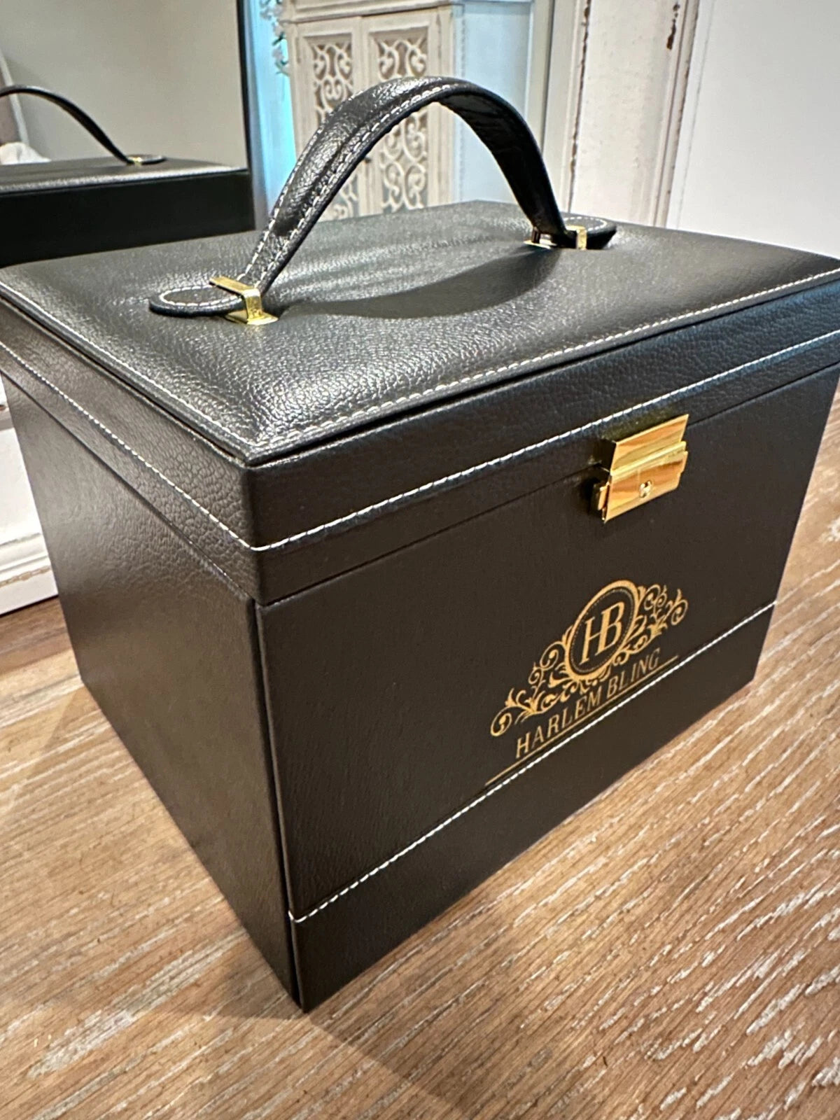 Harlembling Leather Full Size Home Jewelry Box Case | eBay