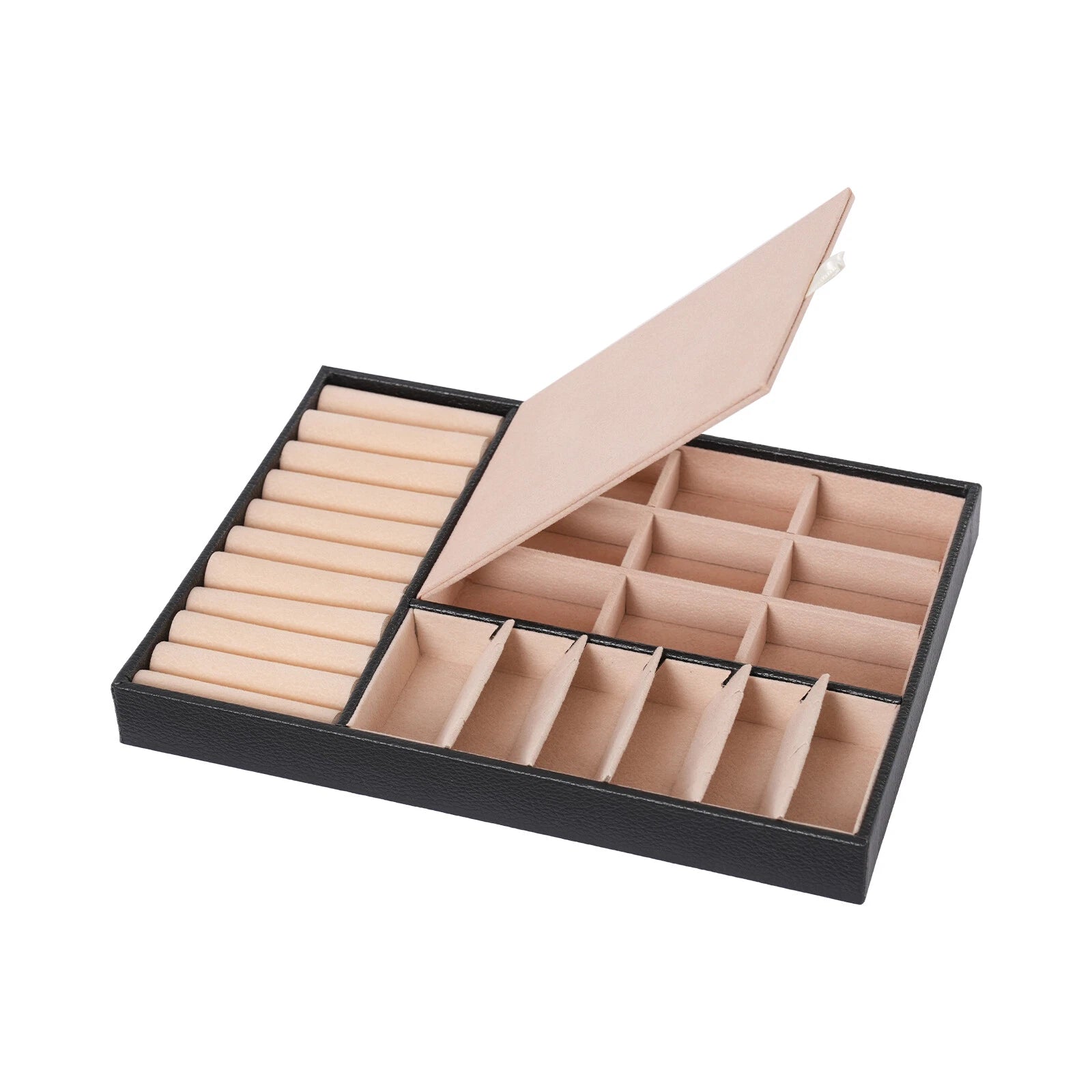 JeWelry Organizer Case 2 Layer Large Box Display Storage Case Fit Women Girls | eBay