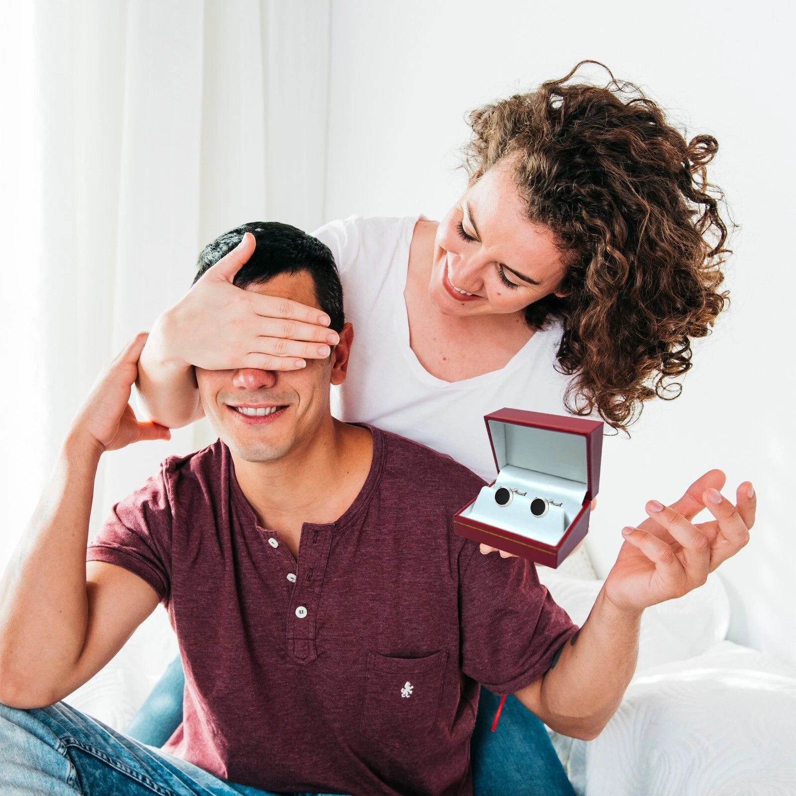 Novel Box Cufflinks Jewelry Box with Gold Trim, Jewelry Gift Box, Storage Box | eBay