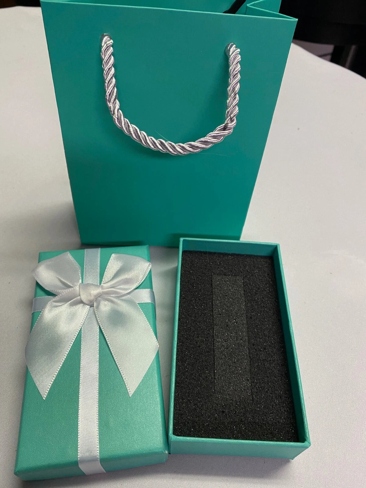 Blue Bracelet Or Watch Box Display Jewelry Gift Box With Shopping Bag | eBay