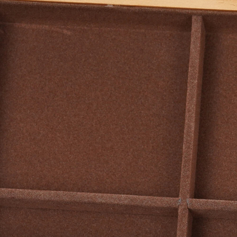 Large Capacity Wooden Jewelry Box 3 Layers W/ Safe Lock Retro Storage Organizer | eBay